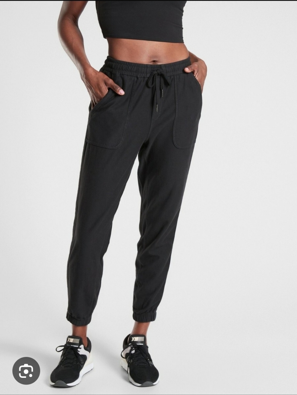 Athleta Farallon Jogger Black Pants Size M